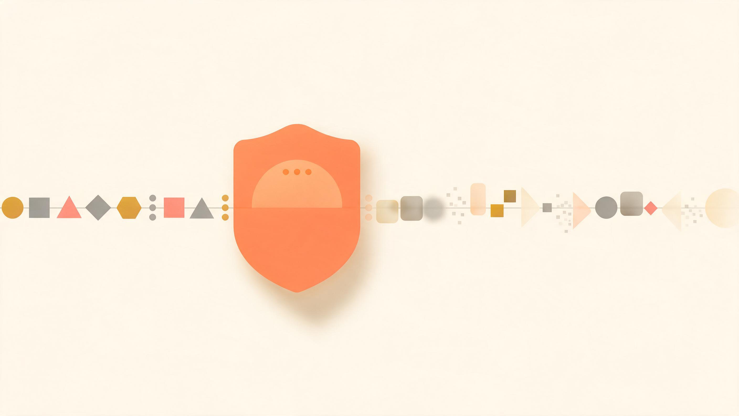 Identifiers passing through a shield and coming out scrambled