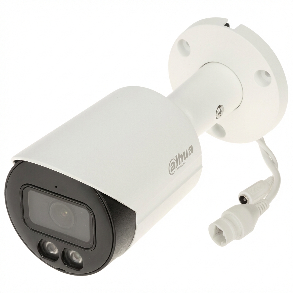 DAHUA  IPC-HFW2449S-S-IL, 4Mpix, Full Color, 3,6mm Lens, H265+, 30Mt Gece Görüşü, IP67, Dahili Mikrofon, PoE Bullet IP Kamera