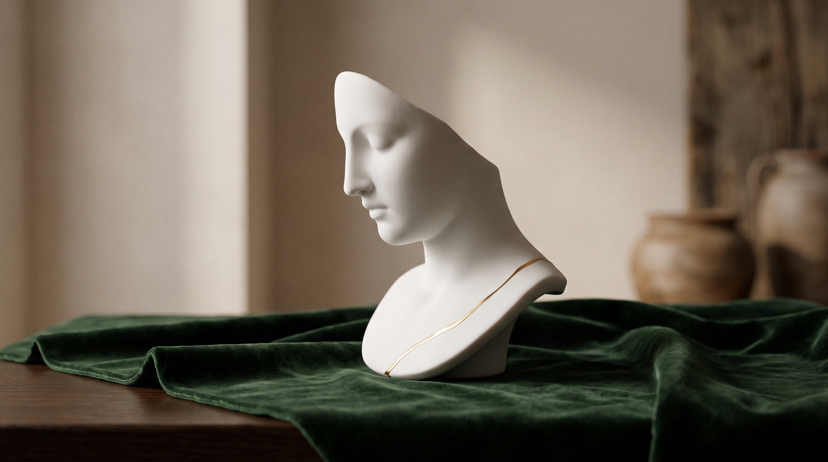 Porcelain sculpture symbolizing careful second-stage refinement