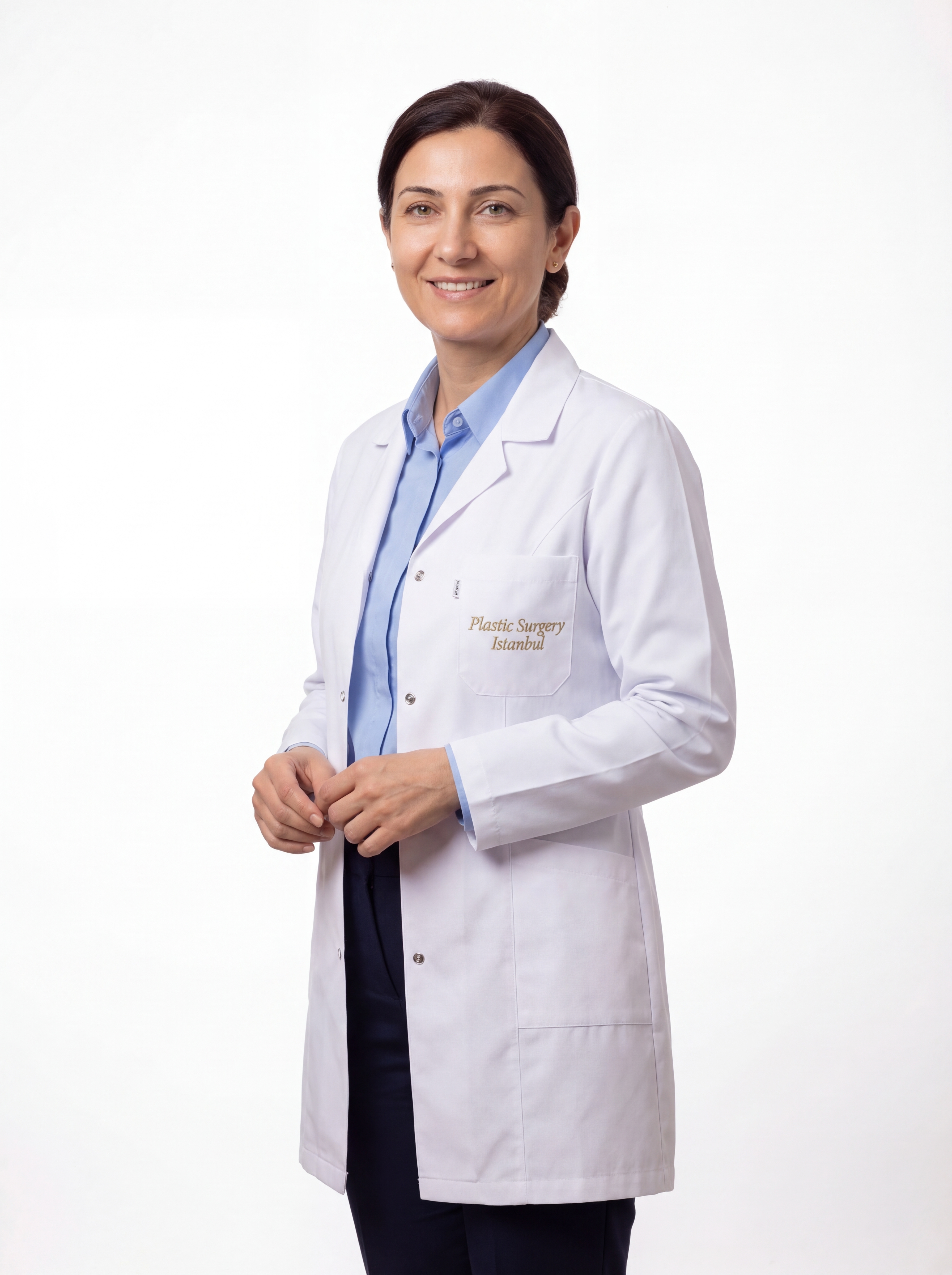 Assoc. Prof. Ayşe Nil Erdem — coat (left)