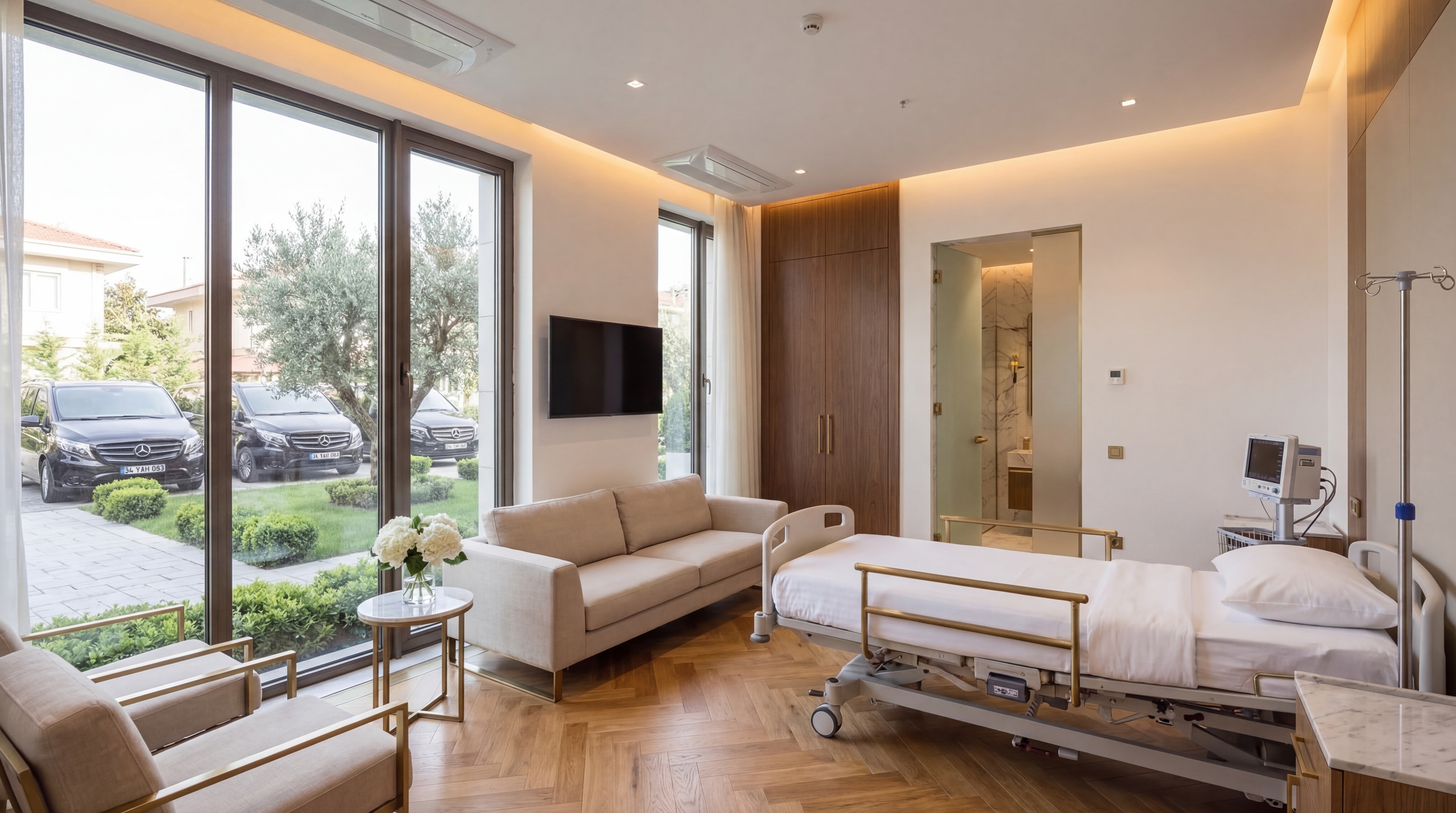 Luxury recovery suite after rhinoplasty in Istanbul Turkey