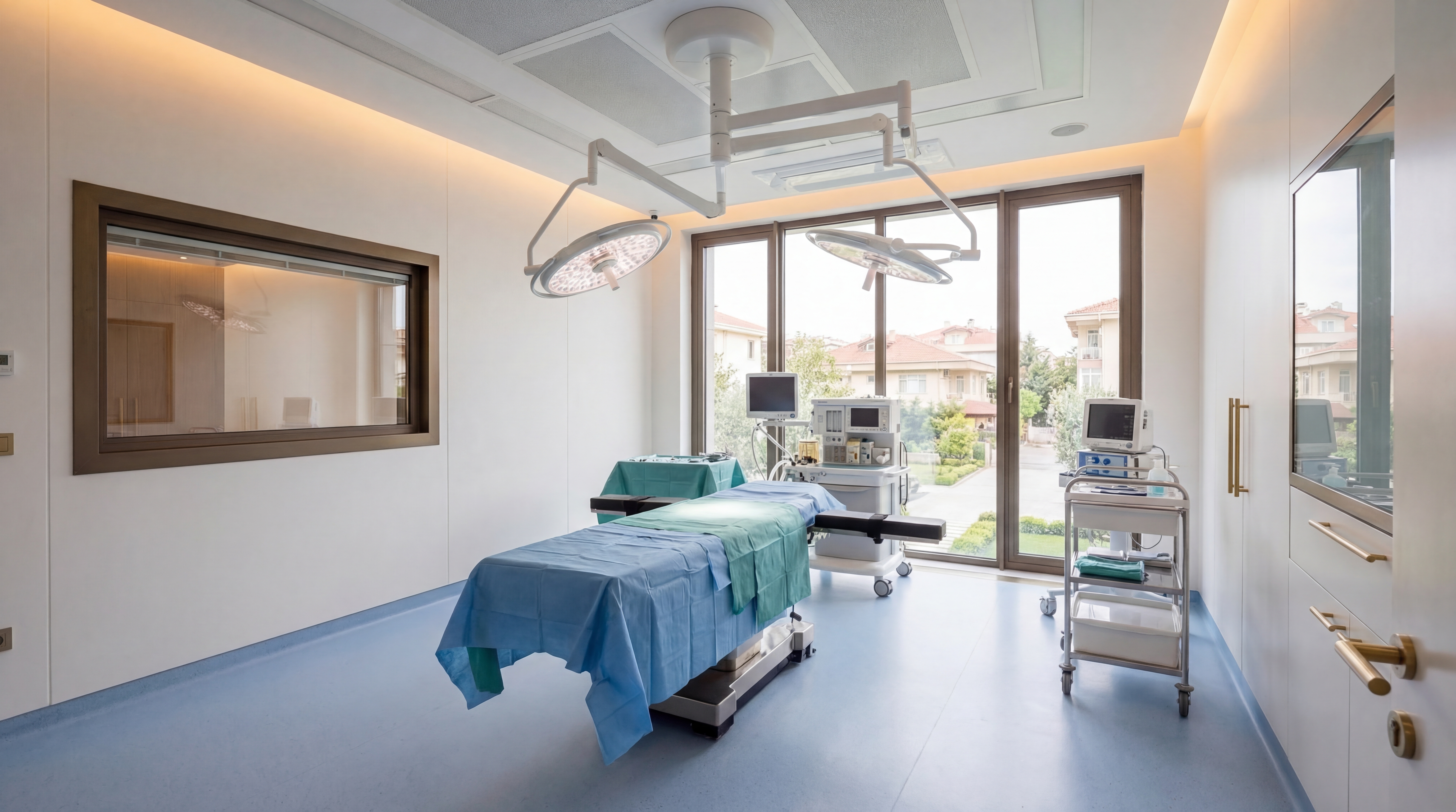 State-of-the-art operating theater for rhinoplasty surgery in Istanbul Turkey
